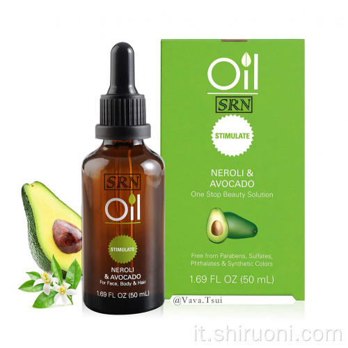 Olio di siero per il viso all&#39;avocado per la cura della pelle OEM